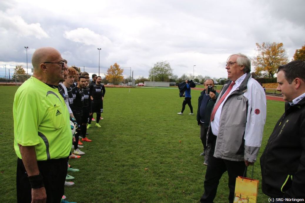 Klaus Geiger bei seinem letzten Spiel.